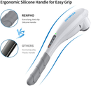 RENPHO Rechargeable Hand Held Deep Tissue Massager for Muscles, Back, Foot, Neck, Shoulder, Leg, Calf Cordless Electric Percussion Body Massage, White