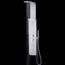 59” Stainless Steel Shower Panel with Massage Jets and Hand Shower 