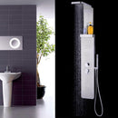 59” Stainless Steel Shower Panel with Massage Jets and Hand Shower 