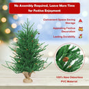 36 Inch Mini Carmel Pine Christmas Tree with 30 Pinecones