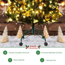 Metal Christmas Tree Stand with Rolling Wheels For Tree Up to 7-9 Ft Tall-7'