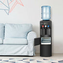 Top Loading Water Dispenser with Built-In Ice Maker Machine-Black