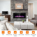 42 Inch Recessed Ultra Thin Wall Mounted Electric Fireplace