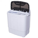 8 Lbs Compact Mini Twin Tub Washing Spiner Machine for Home and Apartment
