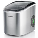 2.2 L Portable Ice Cube Maker with Bullet Shaped Ice Cube-Silver Gray