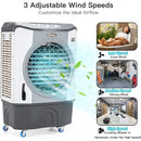CFM Industrial Evaporative Cooler 4-in-1 Air Cooling Fan 45L Tank-Gray