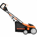 13 Amp Corded Scarifier 15'' Electric Lawn Dethatcher with Dual Safety Switch-Orange