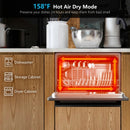 6 Place Setting Built-in or Countertop Dishwasher Machine with 5 Programs