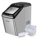 Ice Making Machine with 29 Lbs Pebble Ice per Day-Silver