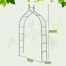 8' 4" x 4' 7" Gothic Steel Rose Arch