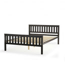 Full Size Wood Platform Bed with Headboard