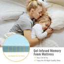 4" Gel Injection Memory Foam Mattress Top Ventilated Mattress Double Bed-King Size