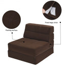 Tri-Fold Folding Chair Convertible Sleeper Bed