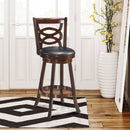 Counter Height Upholstered Espresso Swivel Dining Chair-24"