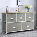 Wood Dresser Storage Unit Side Table Display Organizer-White