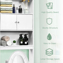 Bathroom Wood Organizer Shelf Storage Rack with Cabinet