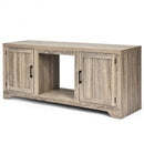 Media Component TV Stand with Adjustable Shelves