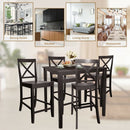 Square Rubber Wood Dining Table