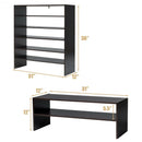 3 Pcs 31-Inch Stackable Shoe Rack-Brown