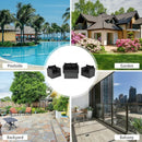 4 Pcs Patio Rattan Cushioned Furniture Set-Black