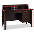 Computer Desk PC Laptop Writing Table Workstation -Brown