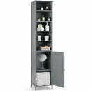 72'' Free Standing Tall Floor Bathroom Storage Cabinet-Gray