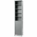 72'' Free Standing Tall Floor Bathroom Storage Cabinet-Gray