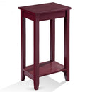 Tall Wooden Sofa End Table Side Table