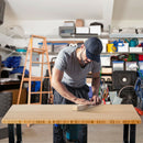 48"×24" Adjustable Height Mobile Workbench with Caster-Natural