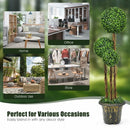 4' Artificial UV Resistant Topiary Triple Ball Tree Plant