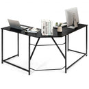 58" x 47" L Shaped Corner Home Office Computer Desk Home-Black