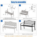 50" Patio Garden Bench Loveseats