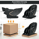 Full Body Zero Gravity Massage Chair with SL Track Heat Installation-free-Black