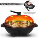 1350 W Outdoor Electric BBQ Grill with Removable Stand