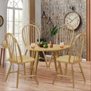 Set of 2 Vintage Windsor Wood Chair with Spindle Back for Dining Room