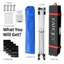 8' x 8' Outdoor Pop Up Tent Canopy Camping Sun Shelter with Roller Bag-Blue