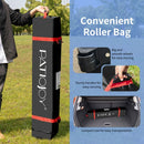 10' x 10' Outdoor Pop-up Camping Canopy Tent with Roller Bag-Blue