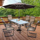 60 x 38 Inch All Weather Rectangular Patio Dining Table