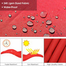 11' Patio Offset Cantilever Umbrella 360° Rotation Aluminum Tilt-Red