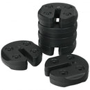 6pcs Weight Plates Patio Canopy Tent Gazebo Shade Umbrella Water Filled