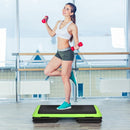 43" Height Adjustable Fitness Aerobic Step with Risers-Green