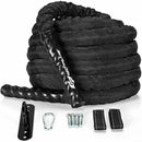 30FT-40FT-50FT 1.5" Diameter Exercise Rope with Anchor Strap Kit-30Ft 1.5" Diam