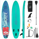 10 Feet Inflatable Stand Up Paddle Board with Backpack Leash Aluminum Paddle-L