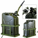 5 Gallon 20L Gas Can Steel Tank with Holder Emergency Backup