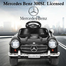 Licensed Mercedes Benz 6V Battery Powered Kids Ride On Car with Parent Remote Control-Black