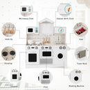 Wooden Kids Kitchen with Washing Machine